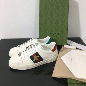 Women's Gucci Bee White Sneakers Sz G9
